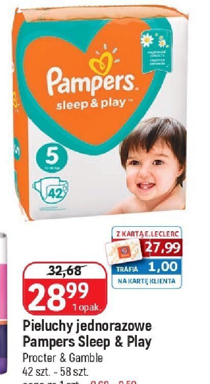 promocje pampers sleep i play 5