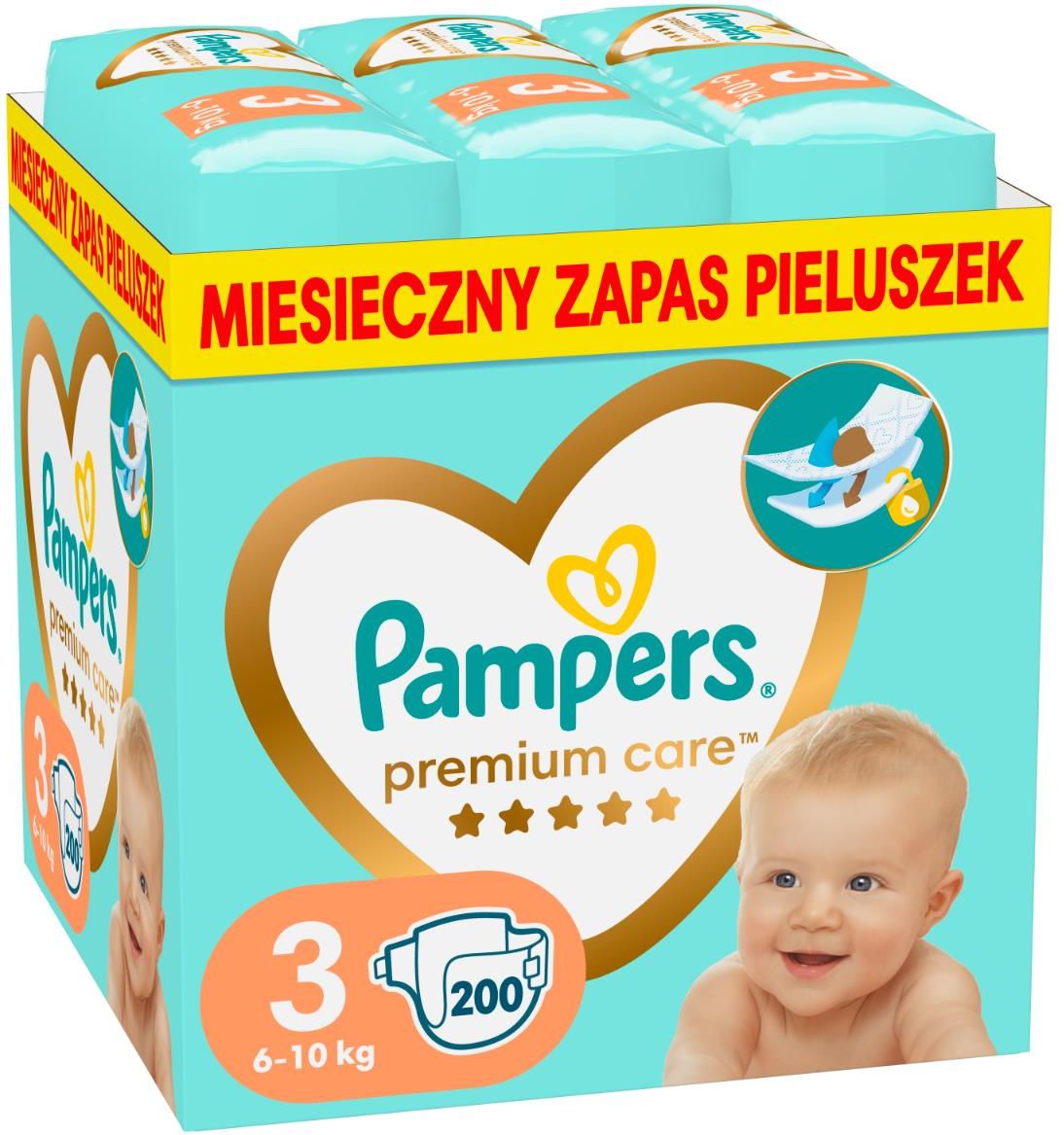 przedziały wagowe pieluch pampers