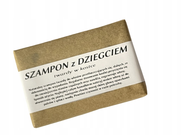 szampon w kostce z dziegciem